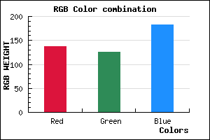 rgb background color #897EB7 mixer
