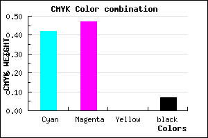 #897EED color CMYK mixer
