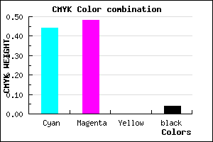 #897EF4 color CMYK mixer