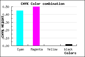 #897EFA color CMYK mixer