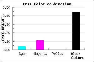 #897F8F color CMYK mixer