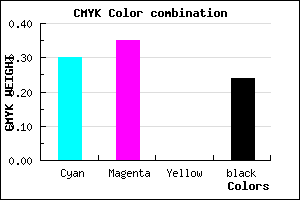 #897FC3 color CMYK mixer