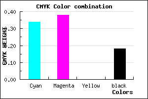 #8980D0 color CMYK mixer