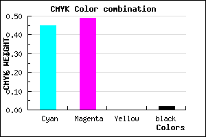 #8980FA color CMYK mixer