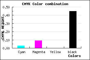 #89818D color CMYK mixer