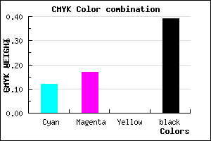 #89829C color CMYK mixer