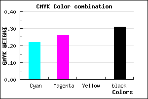 #8982B0 color CMYK mixer