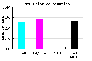#8983B9 color CMYK mixer