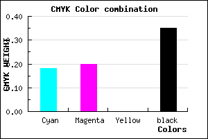 #8985A7 color CMYK mixer