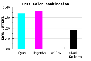 #8985D1 color CMYK mixer