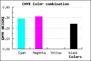 #8986C2 color CMYK mixer
