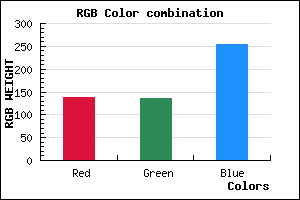 rgb background color #8987FF mixer