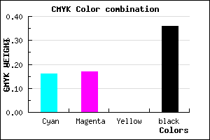 #8988A4 color CMYK mixer