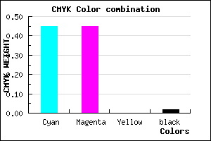 #8989FB color CMYK mixer