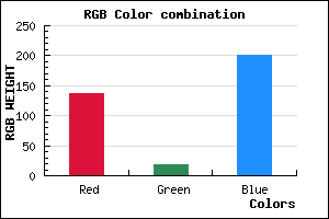 rgb background color #8912C9 mixer