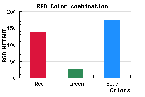 rgb background color #891AAC mixer