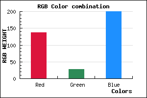 rgb background color #891CC8 mixer