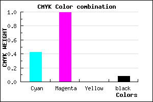 #8903EB color CMYK mixer