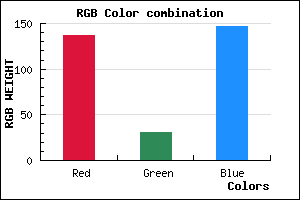 rgb background color #891F93 mixer
