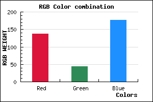 rgb background color #892CB0 mixer