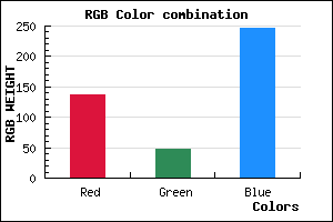 rgb background color #892FF7 mixer