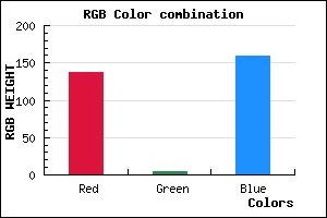 rgb background color #89059F mixer
