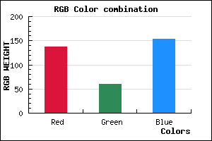 rgb background color #893C9A mixer