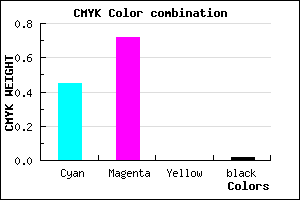 #8945FA color CMYK mixer