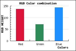 rgb background color #89478F mixer