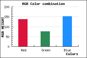 rgb background color #894C98 mixer