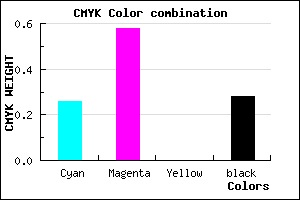 #894EB8 color CMYK mixer
