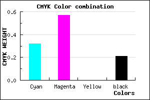 #8957C9 color CMYK mixer