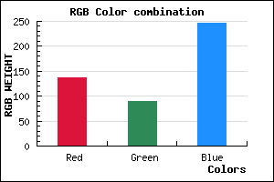 rgb background color #8959F7 mixer