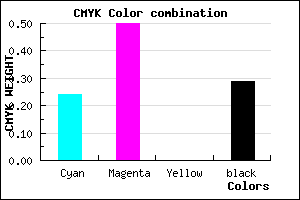 #895AB4 color CMYK mixer