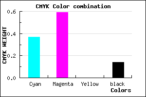 #895ADB color CMYK mixer