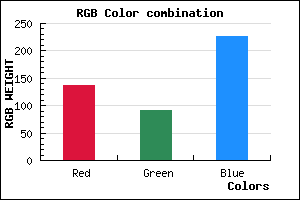 rgb background color #895CE2 mixer