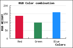 rgb background color #89619F mixer