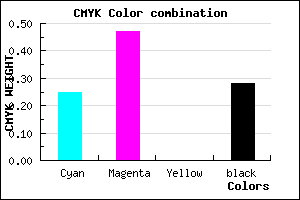 #8961B7 color CMYK mixer