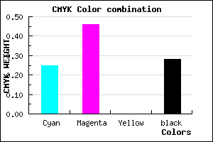 #8963B7 color CMYK mixer