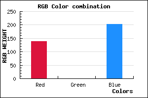 rgb background color #8A00CB mixer