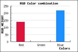 rgb background color #8A00DB mixer