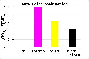 #8A0032 color CMYK mixer