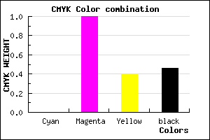 #8A0053 color CMYK mixer
