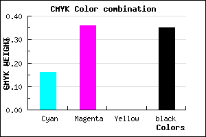 #8A69A5 color CMYK mixer
