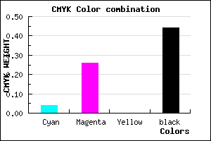 #8A6A90 color CMYK mixer