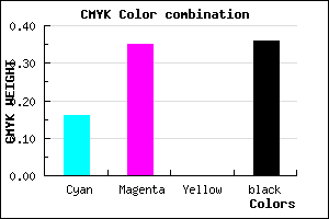 #8A6AA4 color CMYK mixer