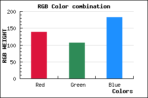 rgb background color #8A6AB6 mixer
