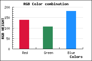 rgb background color #8A6BB5 mixer