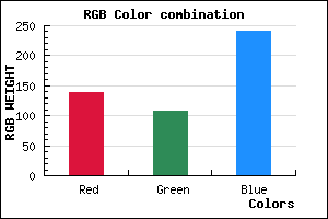 rgb background color #8A6BF1 mixer