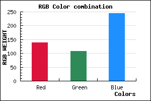 rgb background color #8A6BF5 mixer